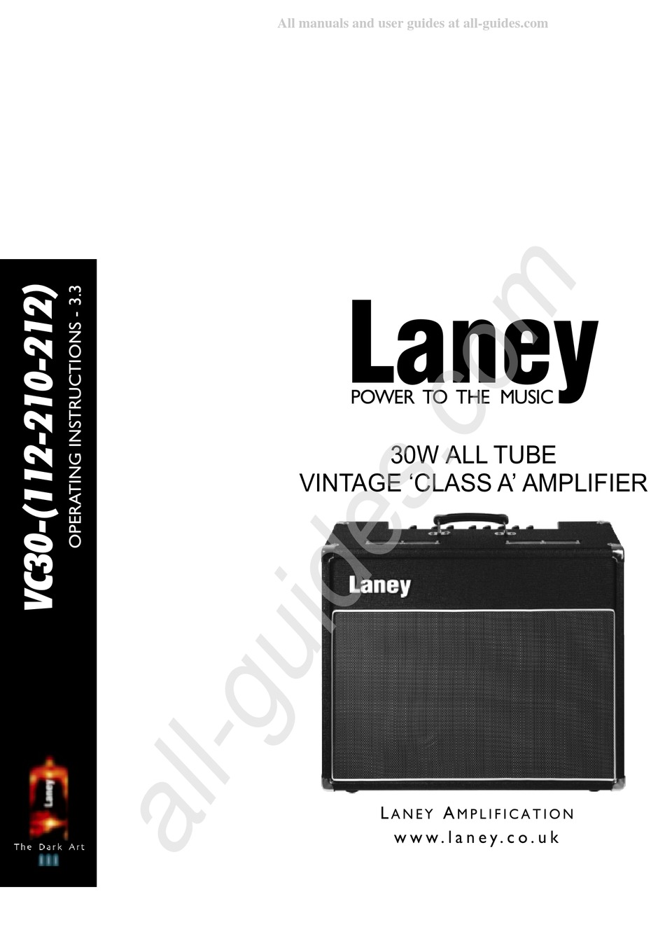 LANEY VC30 SERIES VC30112 OPERATING INSTRUCTIONS MANUAL Pdf Download
