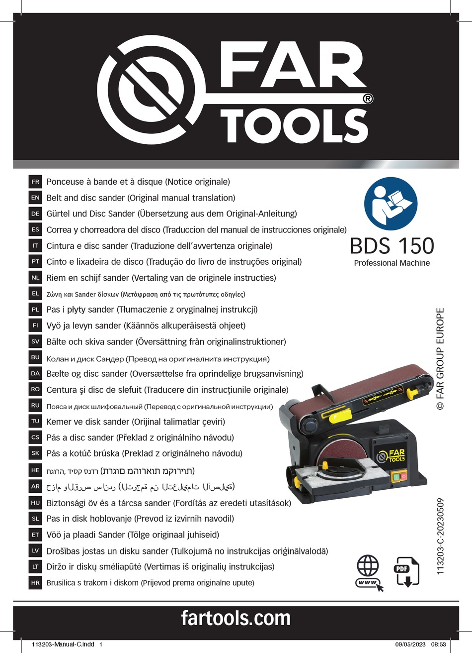 FAR TOOLS BDS 150 ORIGINAL MANUAL TRANSLATION Pdf Download ManualsLib