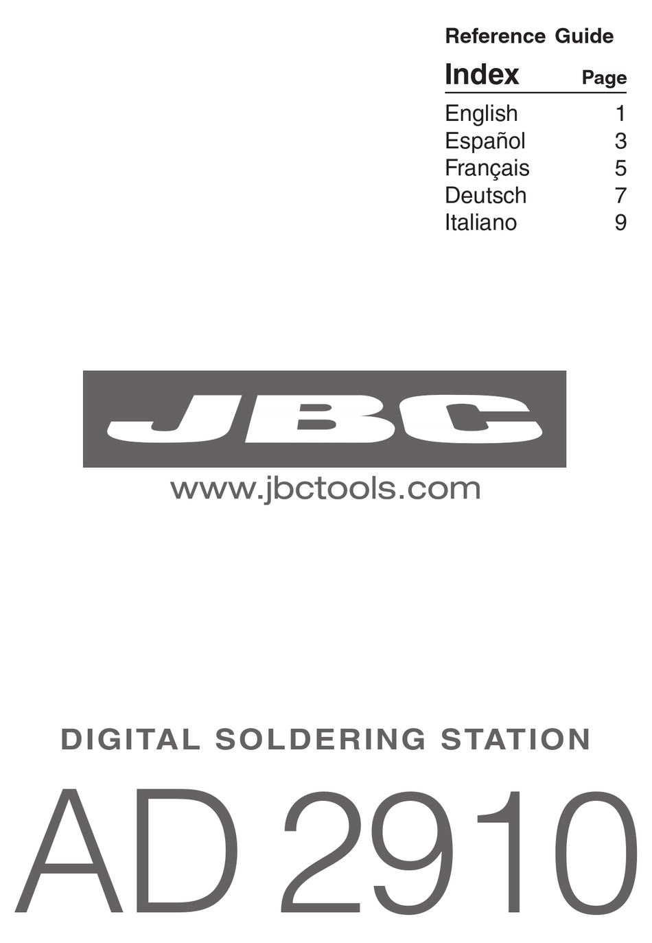 JBC AD 2910 REFERENCE MANUAL Pdf Download ManualsLib