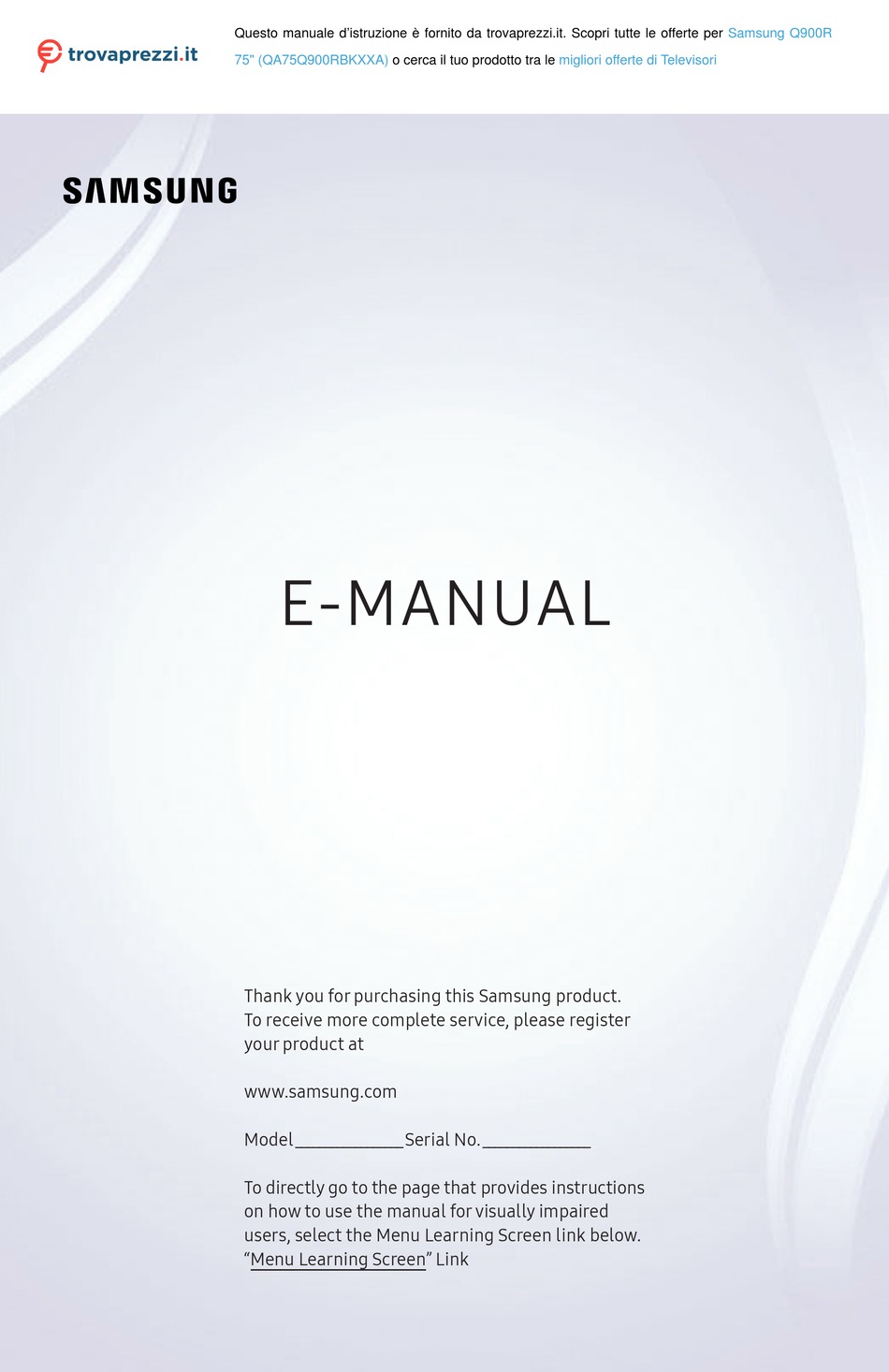 SAMSUNG QA75Q900RBKXXA MANUAL Pdf Download | ManualsLib