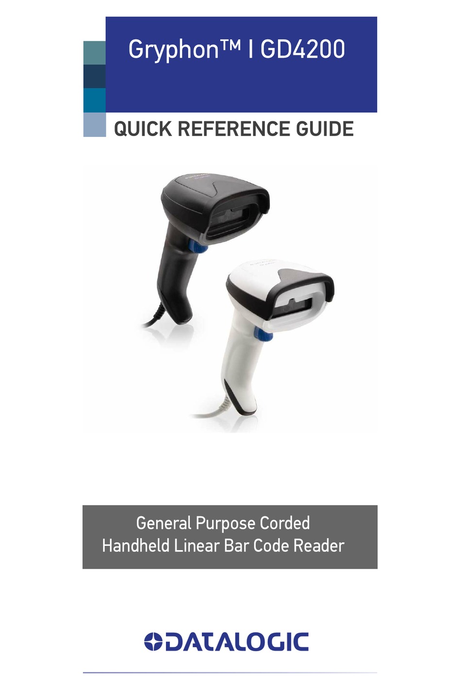 DATALOGIC GRYPHON 4200 SERIES QUICK REFERENCE MANUAL Pdf Download