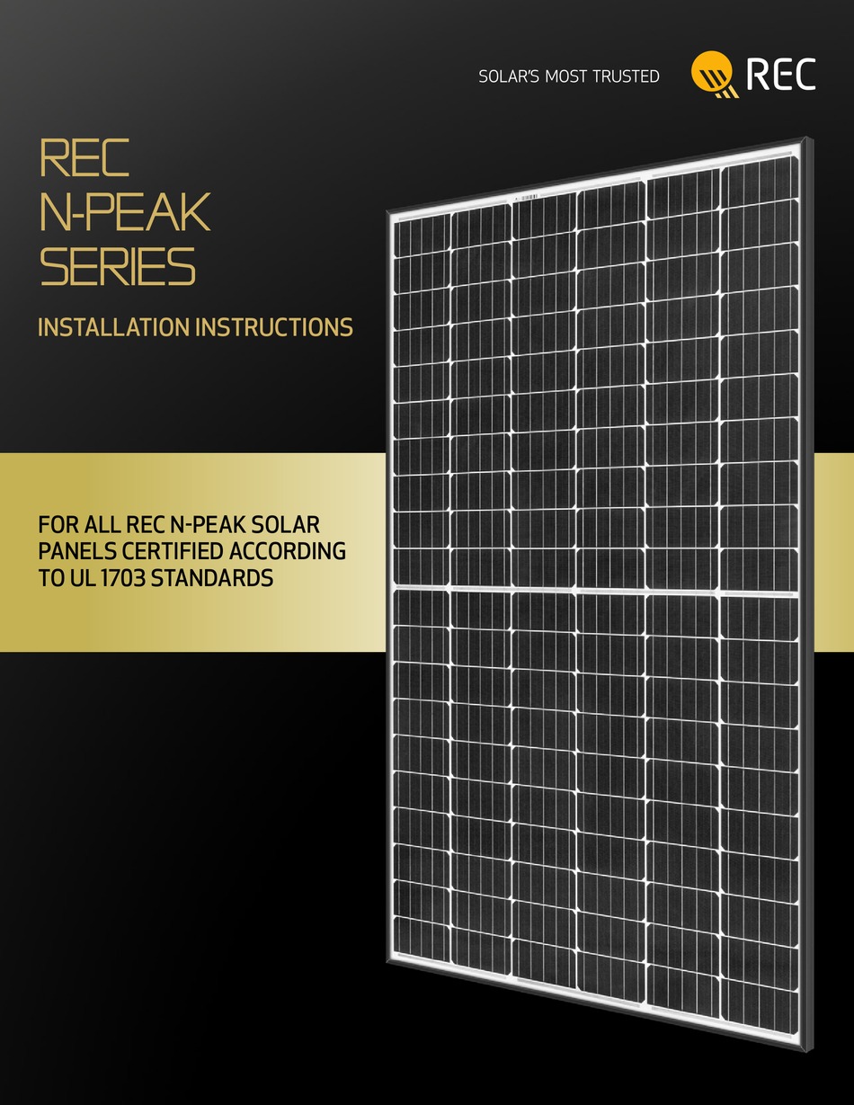 REC REC420 AA PURER INSTALLATION INSTRUCTIONS MANUAL Pdf Download
