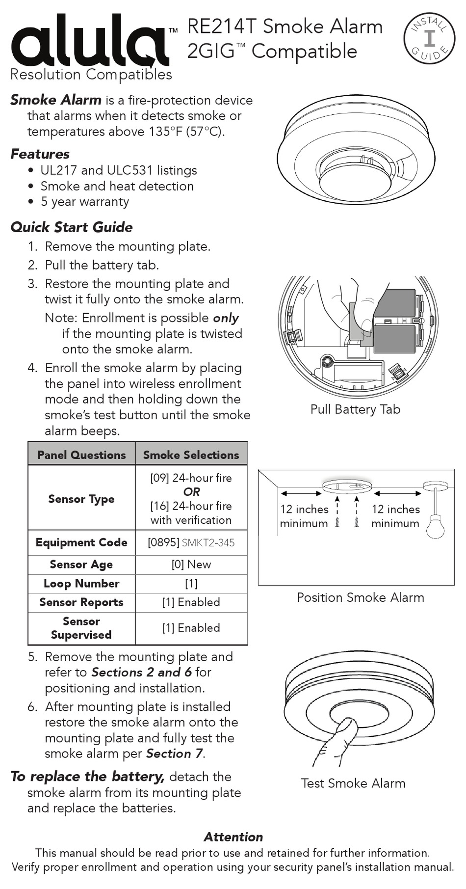 ALULA 2GIG RE214T MANUAL Pdf Download | ManualsLib