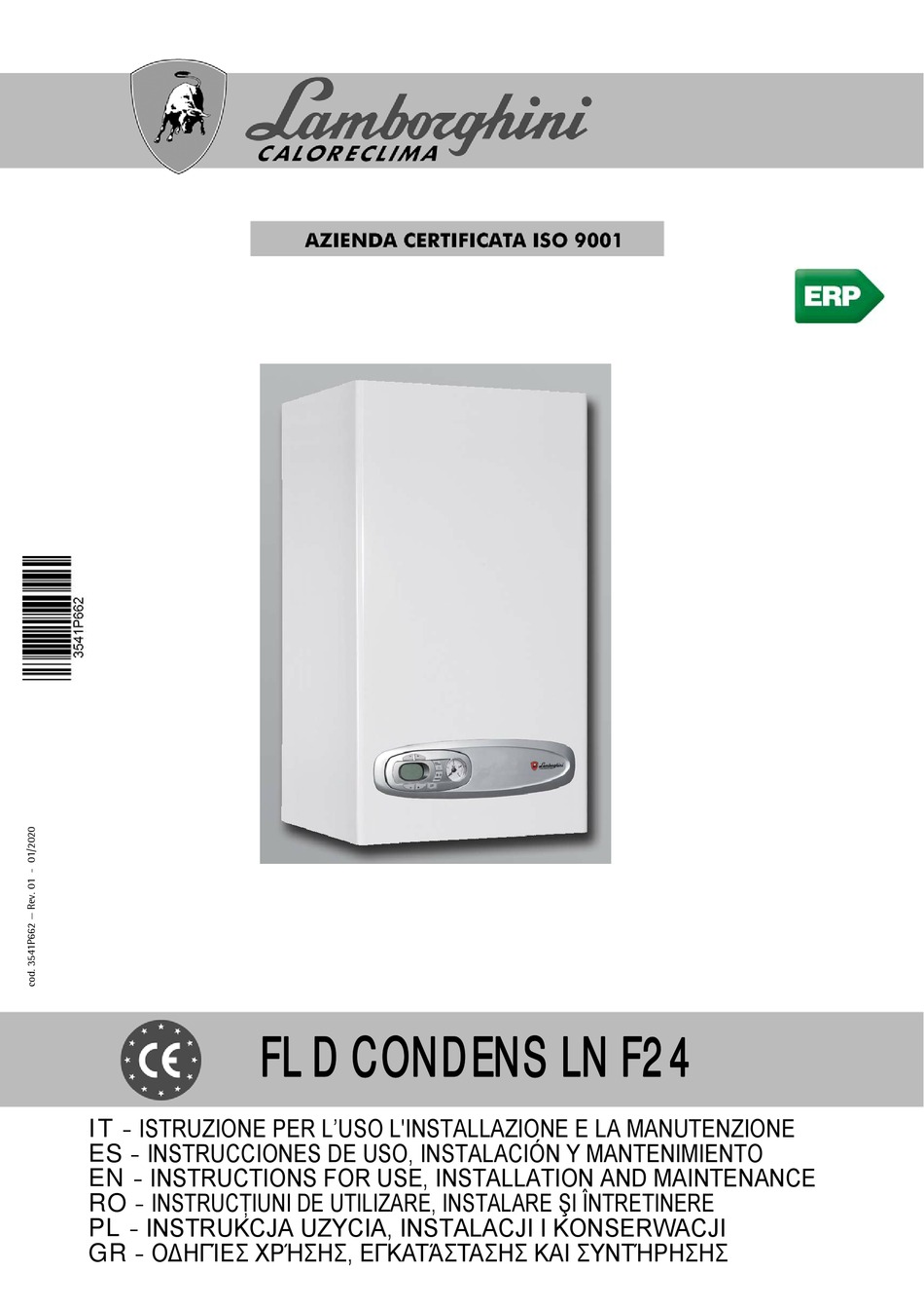 FERROLI FL D CONDENS LN F24 INSTRUCTIONS FOR USE & INSTALLATION Pdf ...