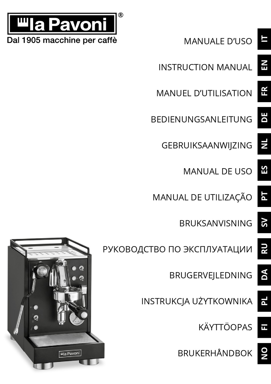 LA PAVONI LPSMCS01 INSTRUCTION MANUAL Pdf Download ManualsLib