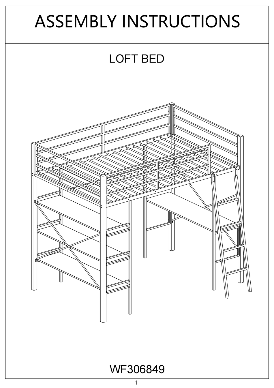 COOL TODDLER BEDS WF306849 ASSEMBLY INSTRUCTIONS MANUAL Pdf Download