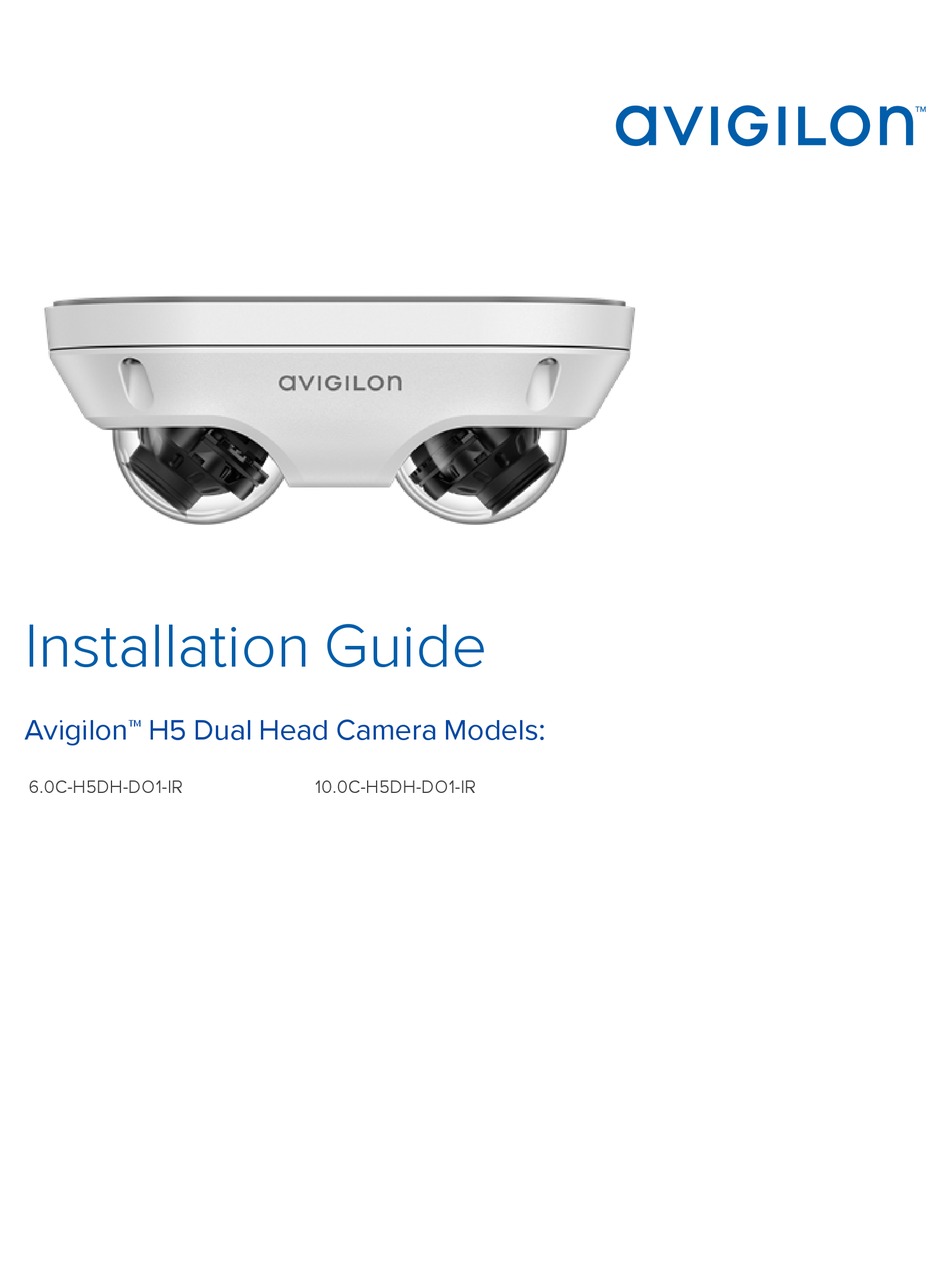 AVIGILON H5 INSTALLATION MANUAL Pdf Download | ManualsLib