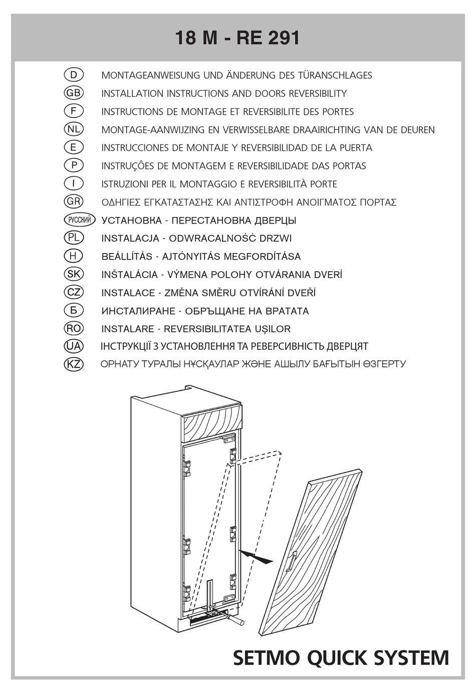 SMEG 18 MRE 291 INSTALLATION INSTRUCTIONS MANUAL Pdf Download ManualsLib