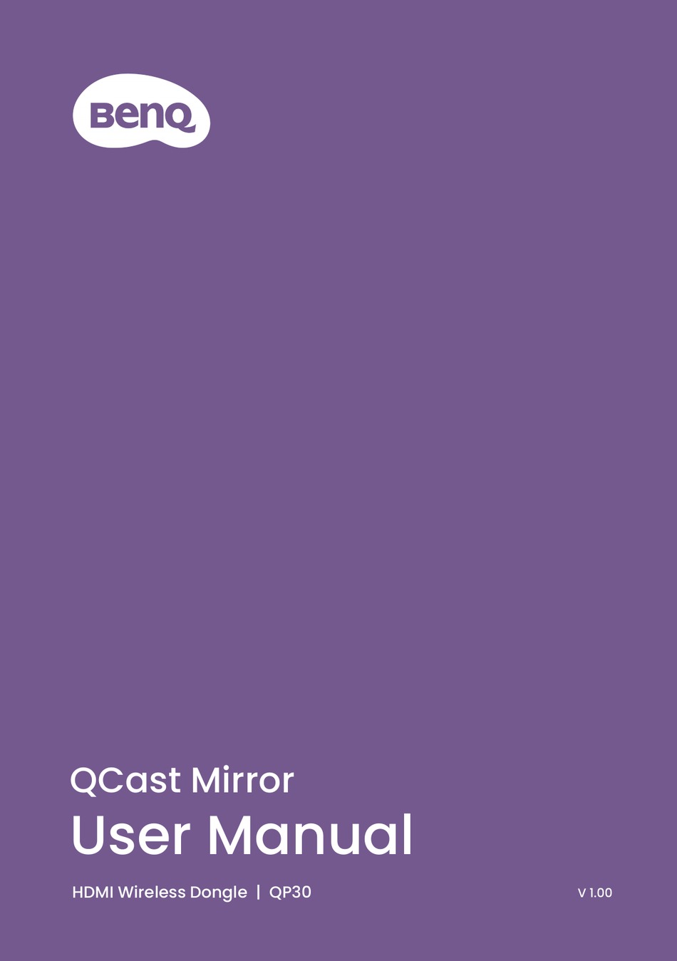 BENQ QCAST MIRROR USER MANUAL Pdf Download ManualsLib
