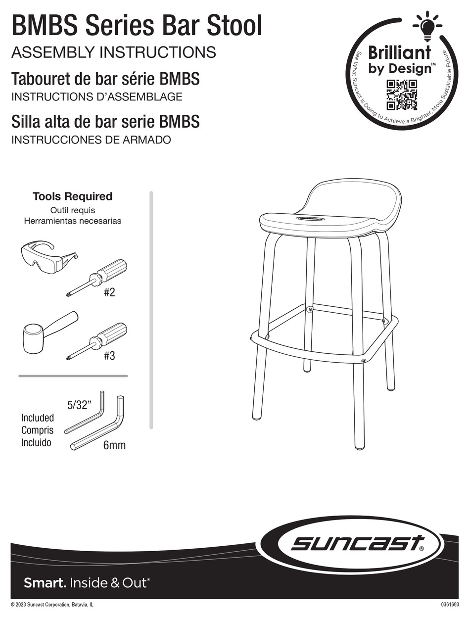 SUNCAST BRILLIANT BMBS SERIES ASSEMBLY INSTRUCTIONS MANUAL Pdf Download
