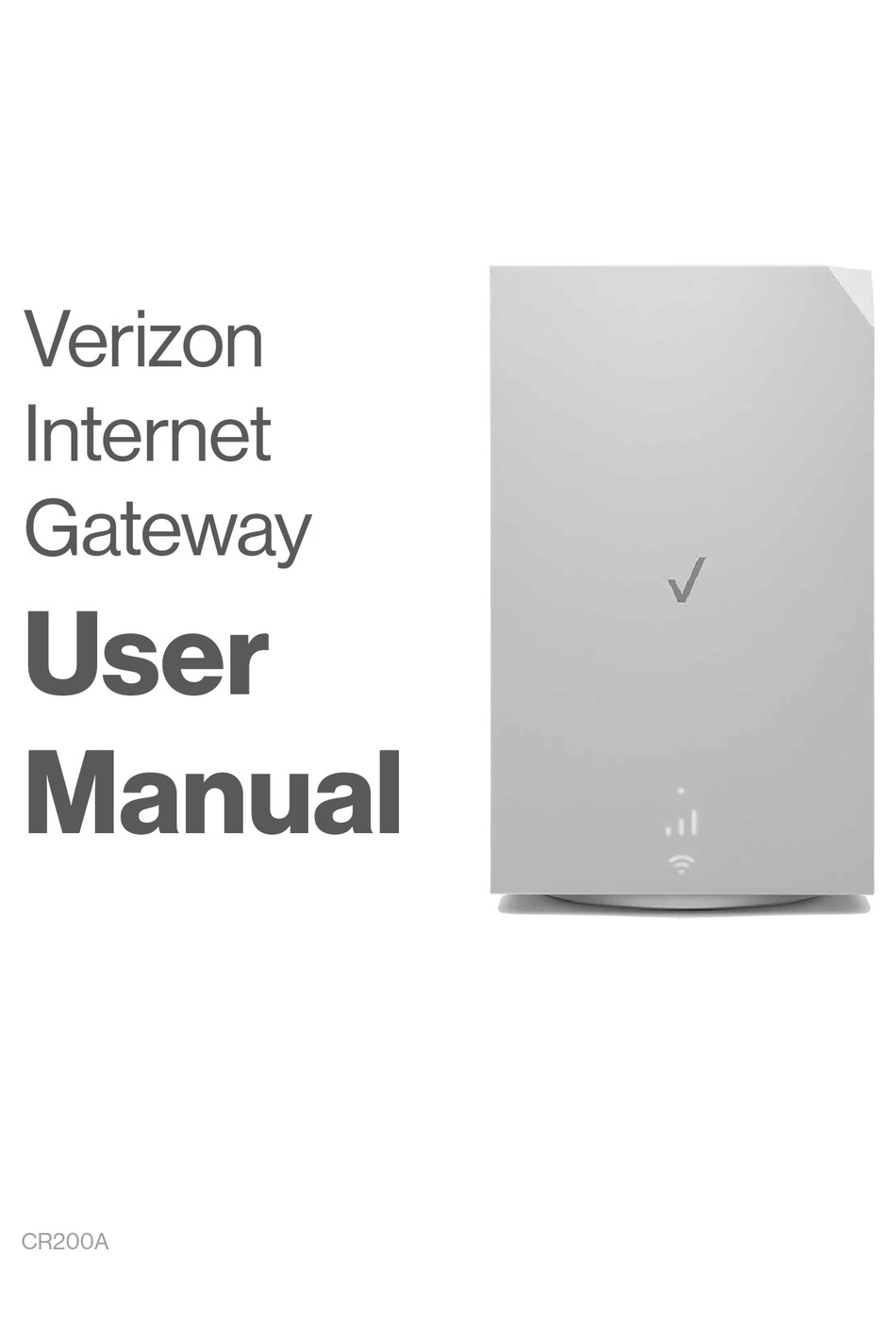 VERIZON CR200A USER MANUAL Pdf Download ManualsLib