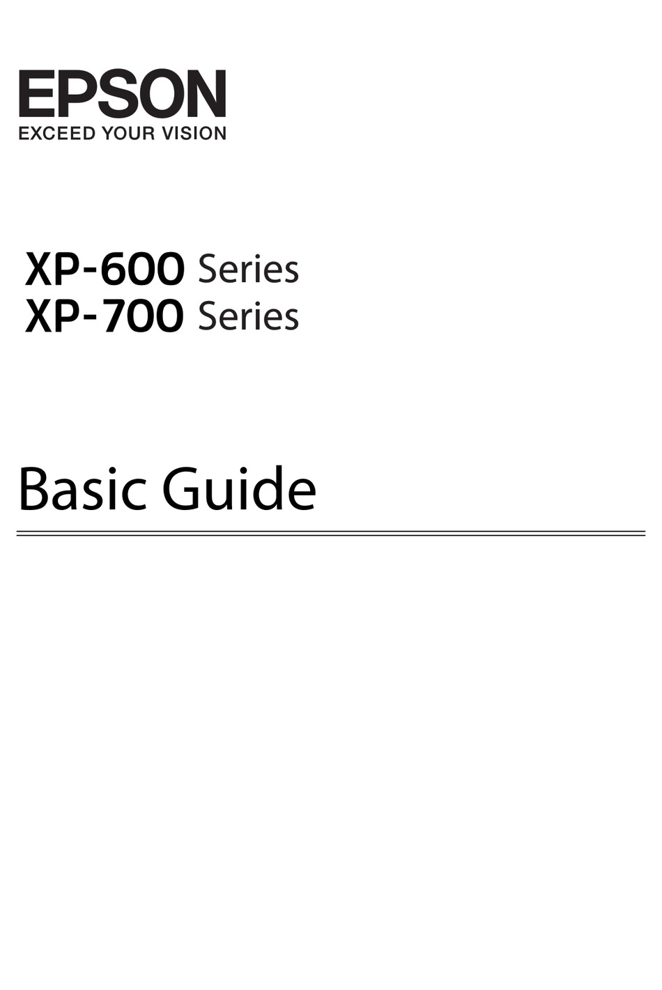 EPSON XP-700 SERIES BASIC MANUAL Pdf Download | ManualsLib
