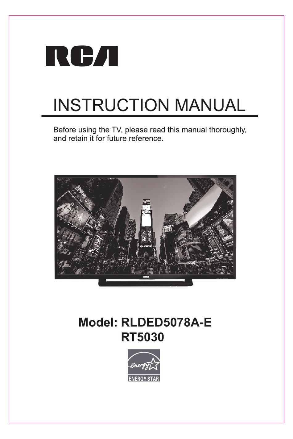 RCA RLDED5078A-E INSTRUCTION MANUAL Pdf Download | ManualsLib