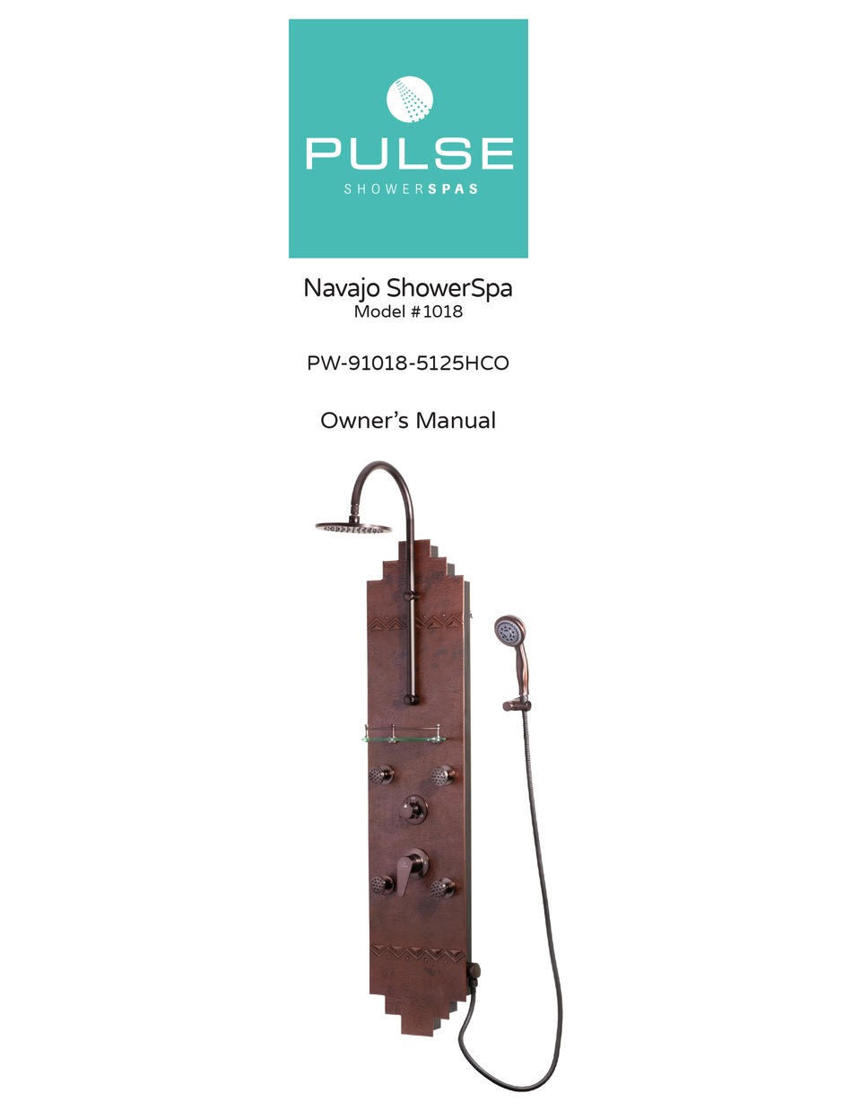 PULSE SHOWER SPAS NAVAJO SHOWERSPA 1018 OWNER'S MANUAL Pdf Download