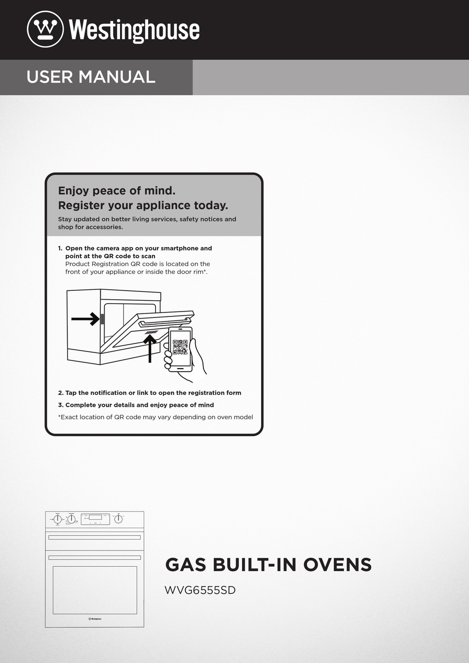 WESTINGHOUSE WVG6555SD USER MANUAL Pdf Download | ManualsLib