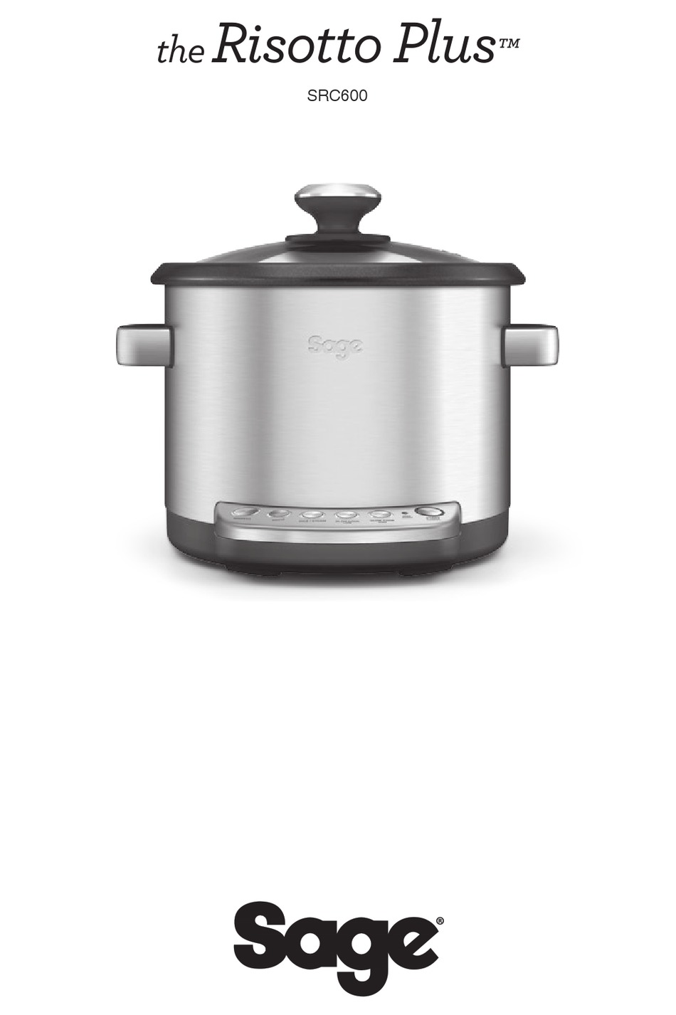 SAGE RISOTTO PLUS SRC600 INSTRUCTIONS MANUAL Pdf Download ManualsLib
