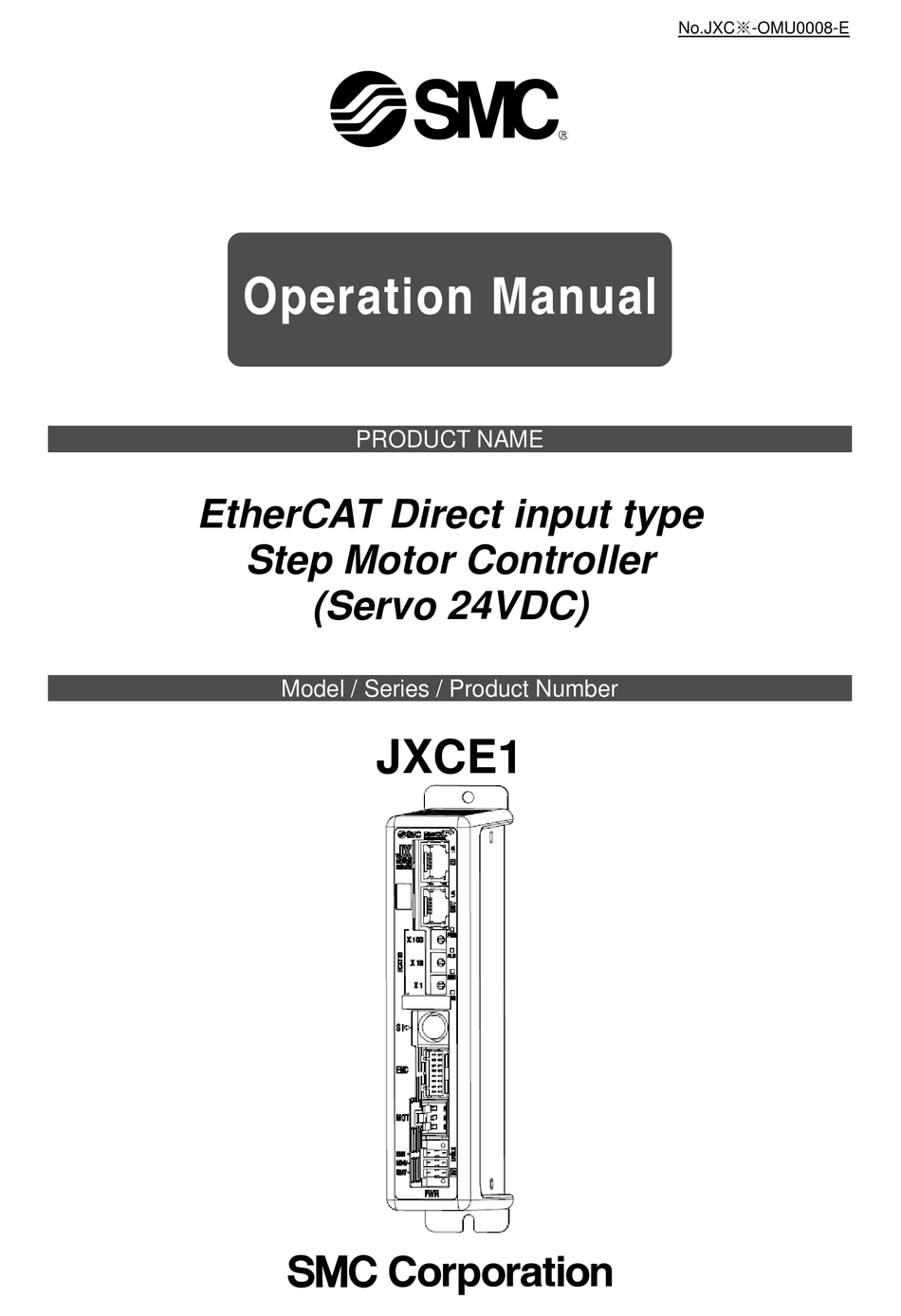 SMC NETWORKS JXCE1 OPERATION MANUAL Pdf Download | ManualsLib