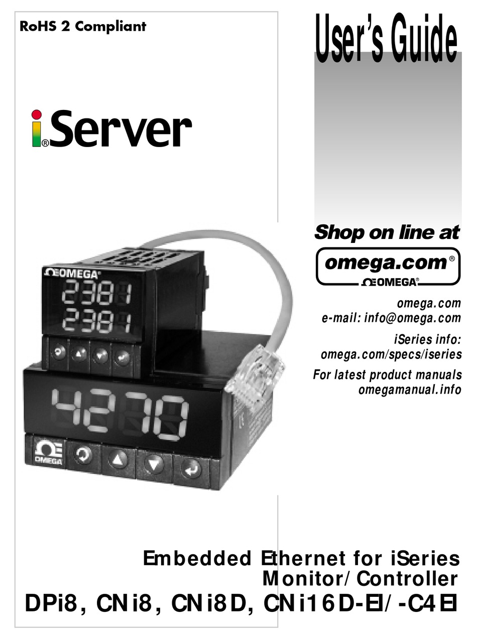 OMEGA ISERVER DPI8 USER MANUAL Pdf Download ManualsLib