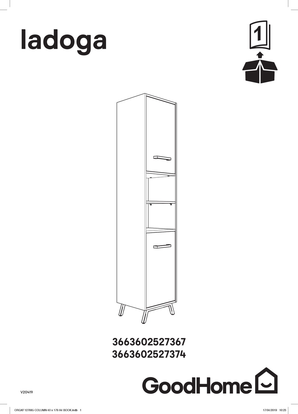 GOODHOME LADOGA 3663602527367 ASSEMBLY INSTRUCTIONS MANUAL Pdf Download