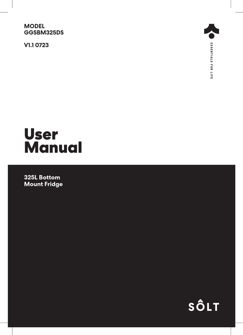 SOLT GGSBM325DS USER MANUAL Pdf Download | ManualsLib