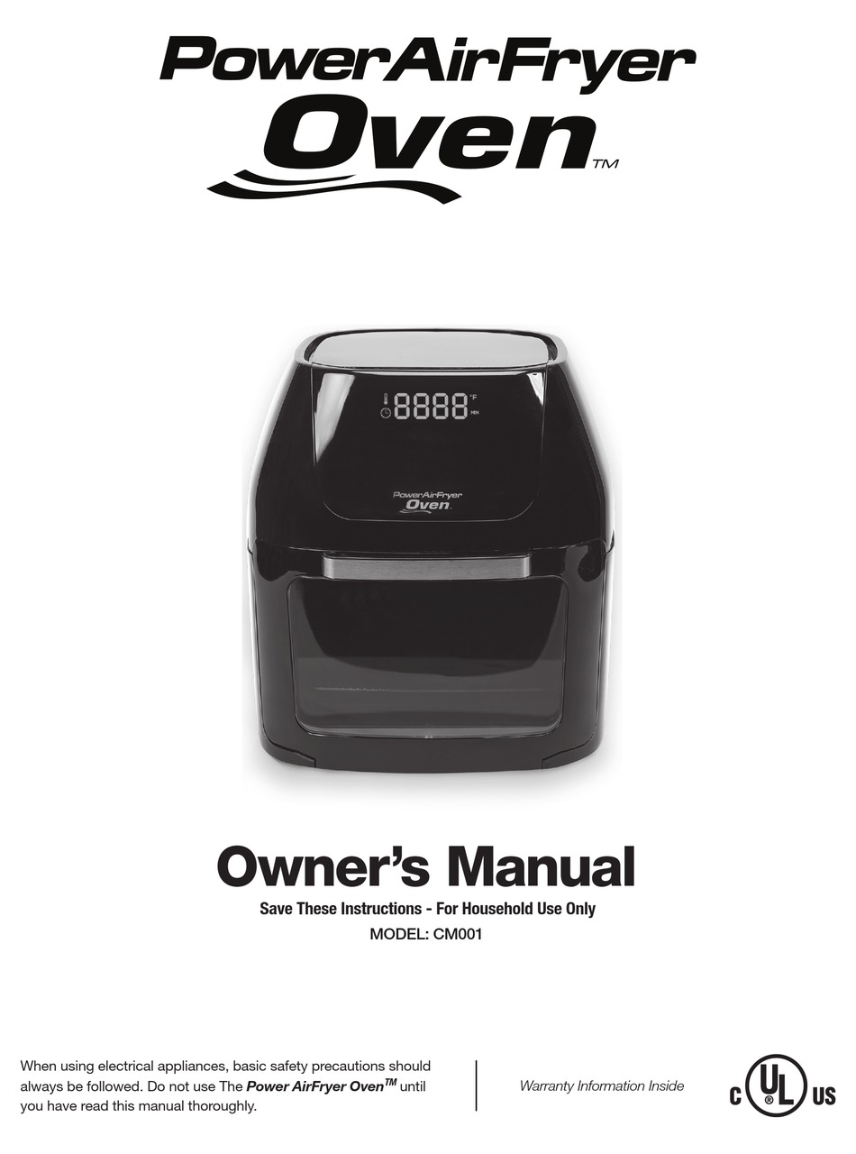 POWER AIRFRYER CM001 OWNER