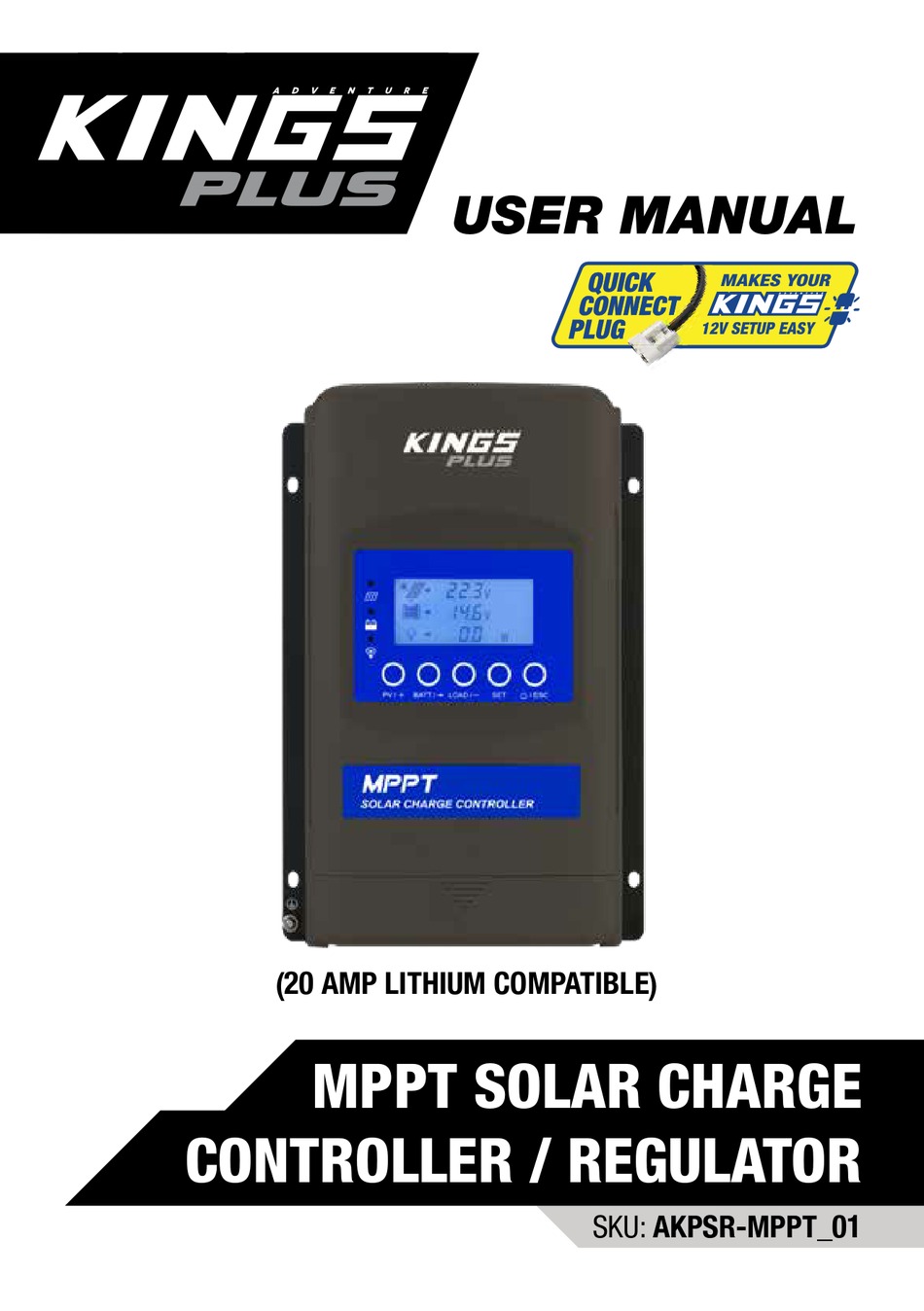 ADVENTURE KINGS PLUS AKPSRMPPT 01 USER MANUAL Pdf Download ManualsLib