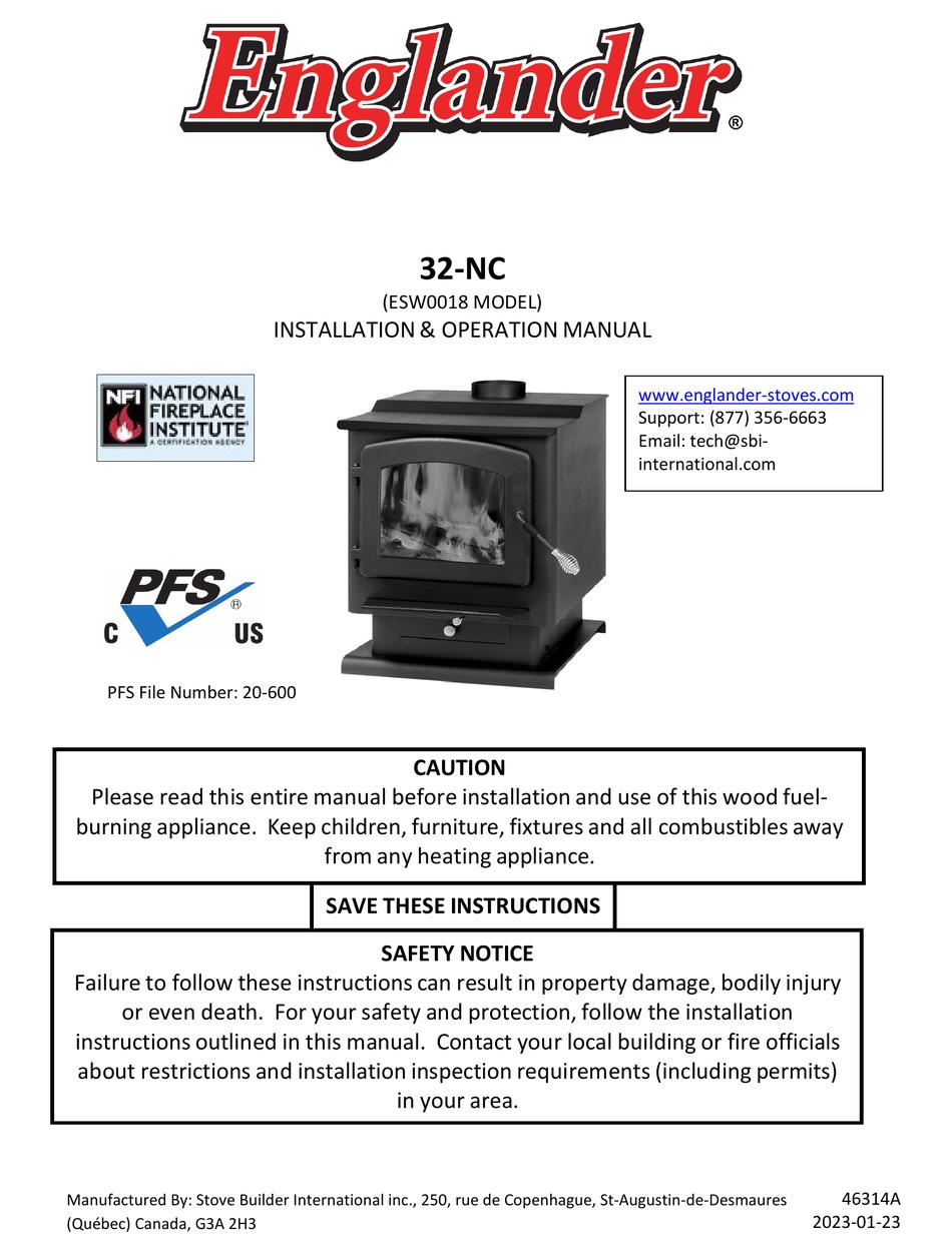 ENGLANDER 32NC INSTALLATION & OPERATION MANUAL Pdf Download ManualsLib