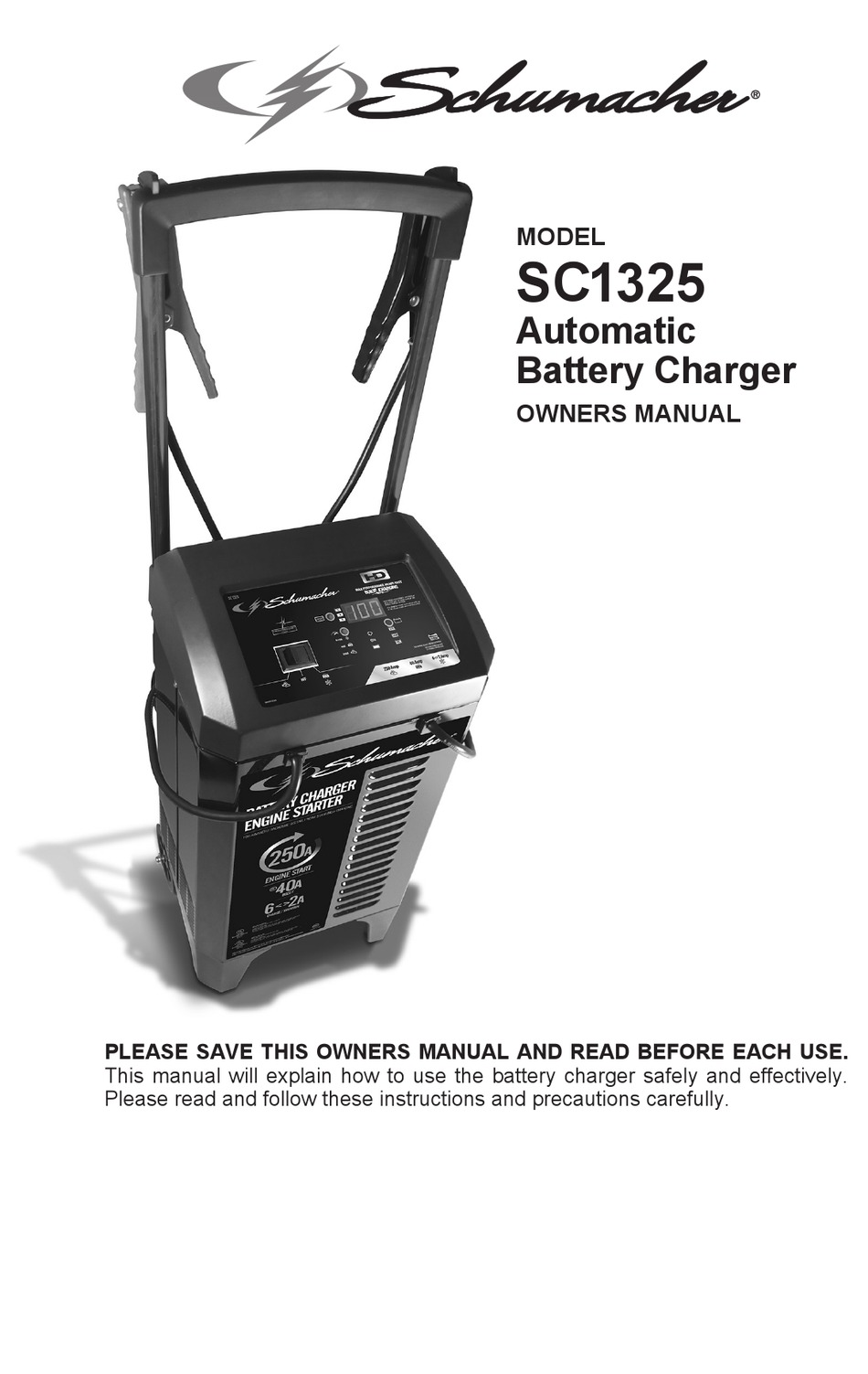 SCHUMACHER SC1325 OWNER