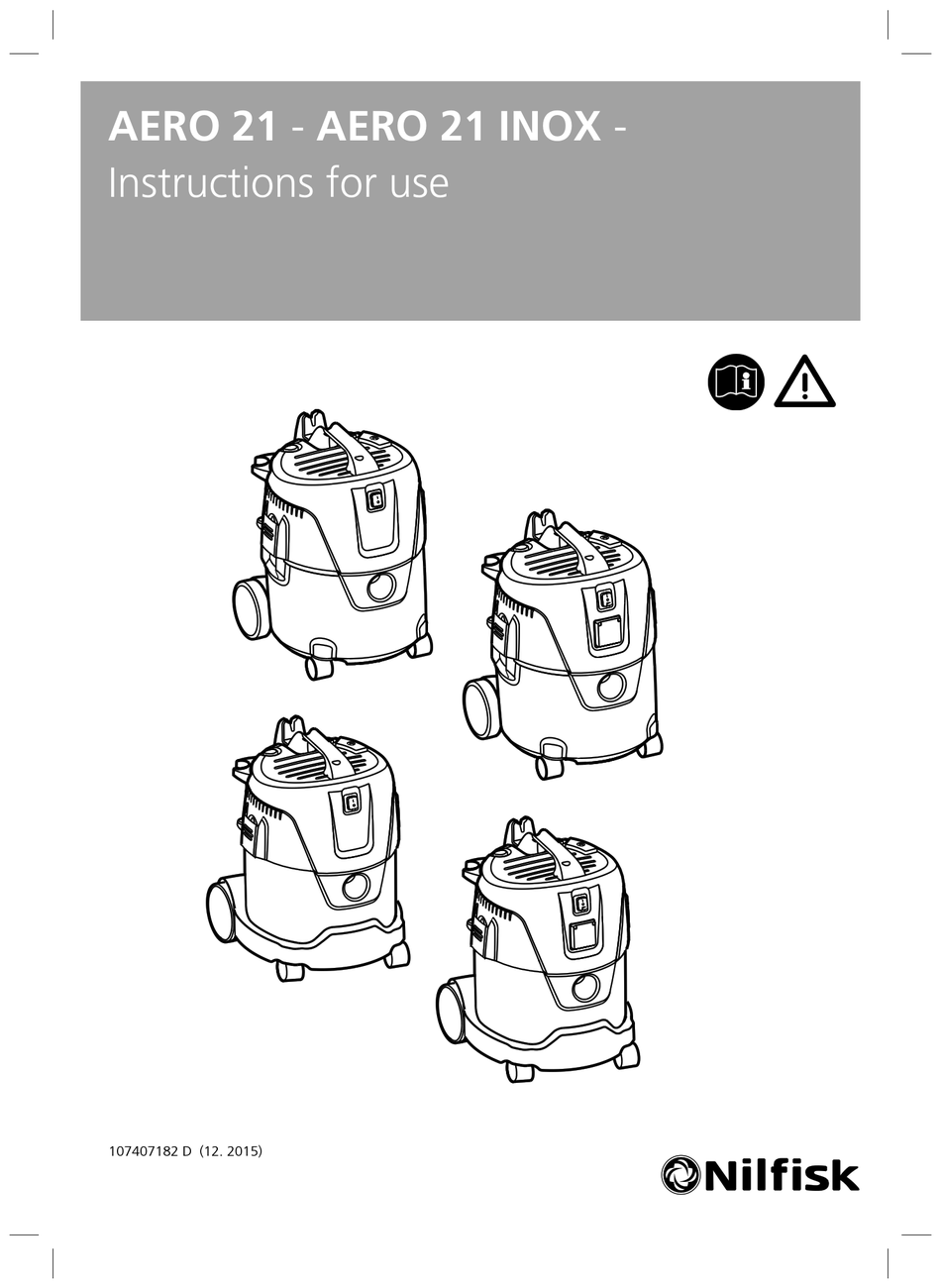 NILFISKADVANCE AERO 21 INOX INSTRUCTIONS FOR USE MANUAL Pdf Download