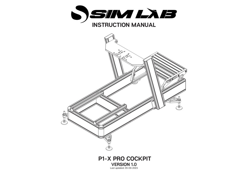 Sim Lab P X Pro Cockpit Instruction Manual Pdf Download Manualslib