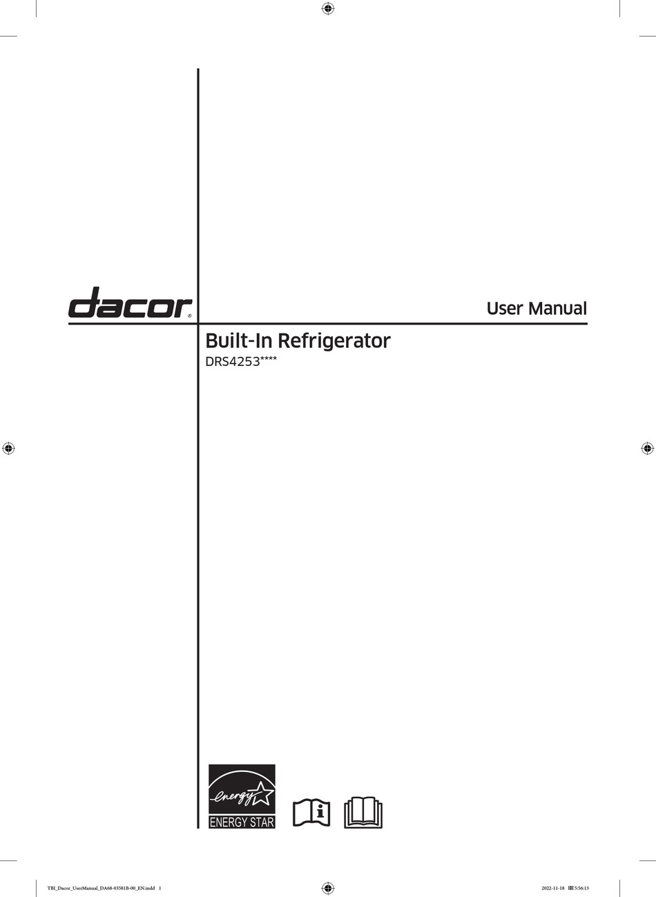 DACOR DRS4253 SERIES USER MANUAL Pdf Download ManualsLib