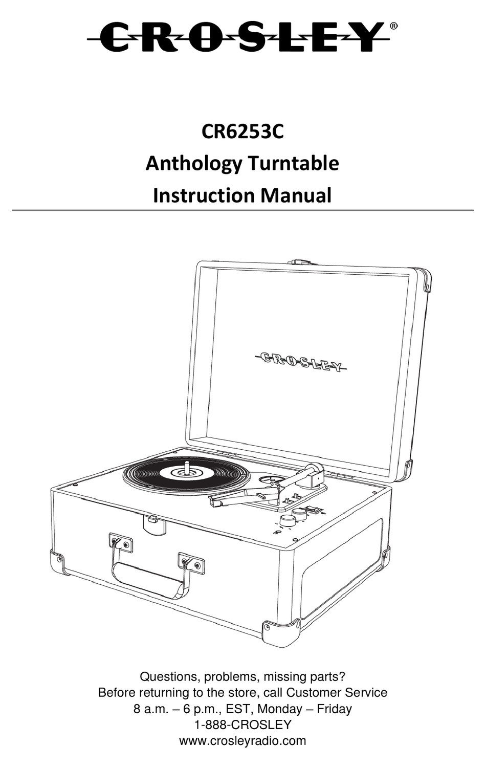 CROSLEY CR6253C INSTRUCTION MANUAL Pdf Download ManualsLib
