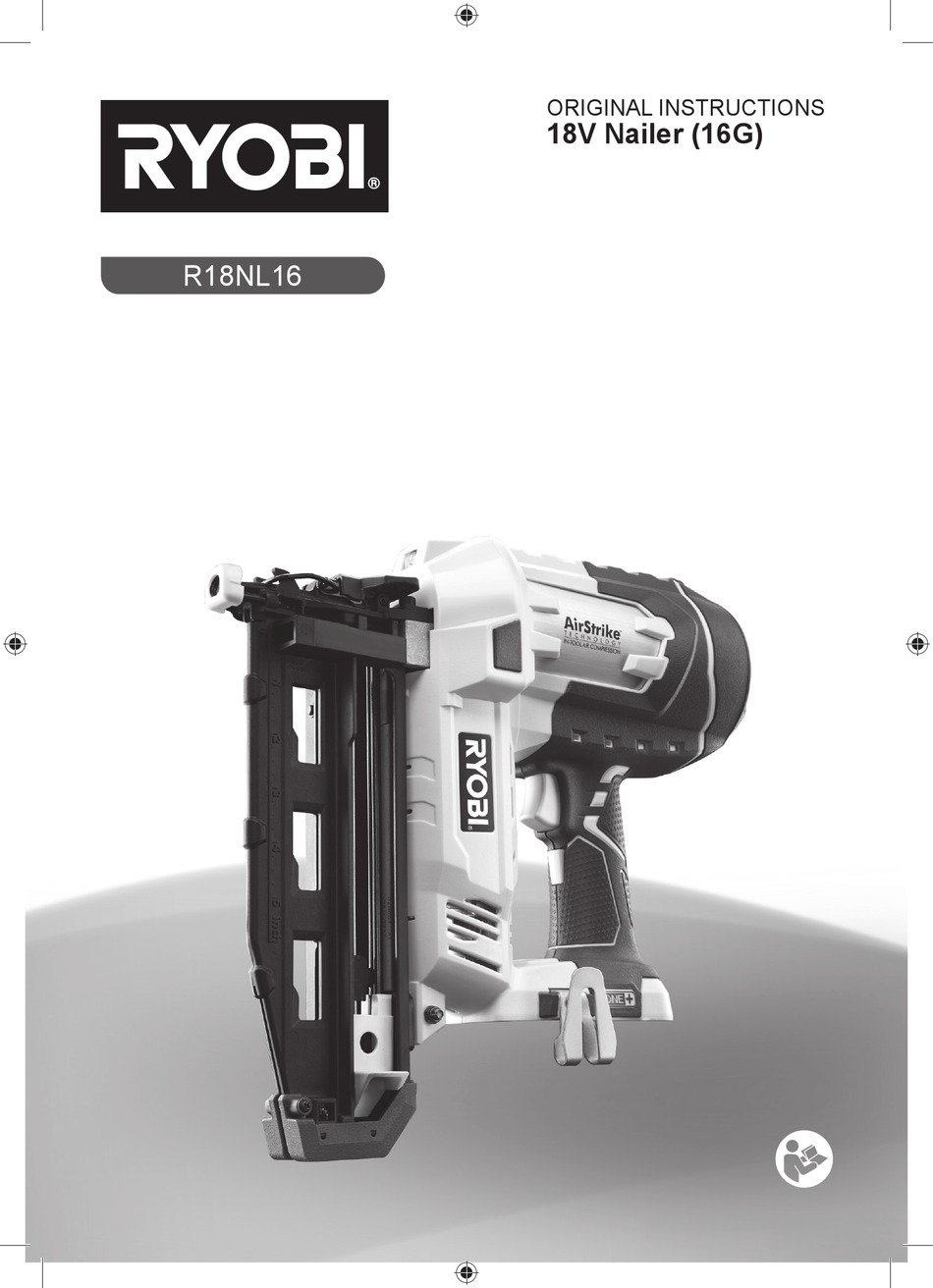 RYOBI R18NL16 ORIGINAL INSTRUCTIONS MANUAL Pdf Download ManualsLib