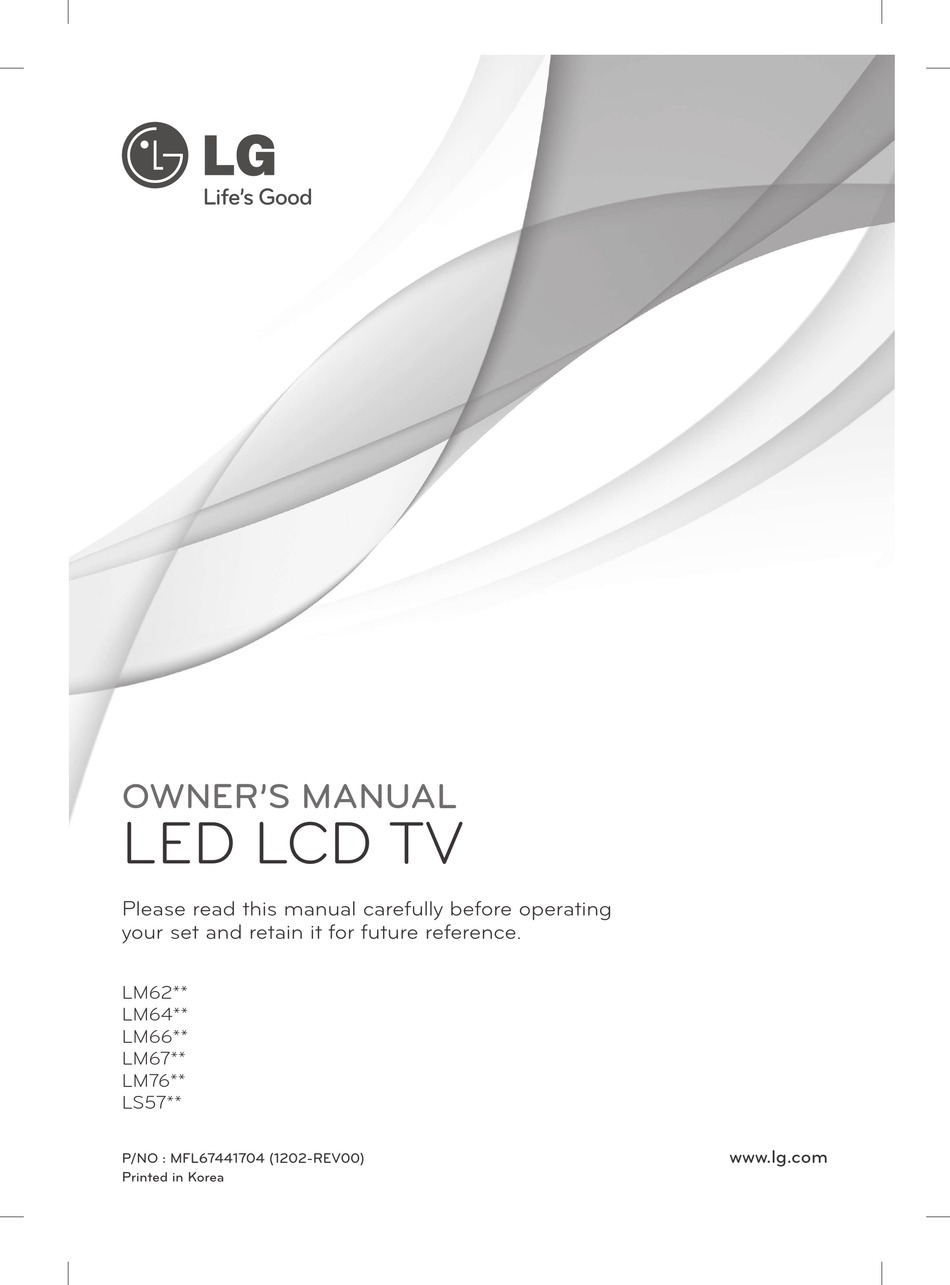LG 42LM664T-ZA OWNER'S MANUAL Pdf Download | ManualsLib