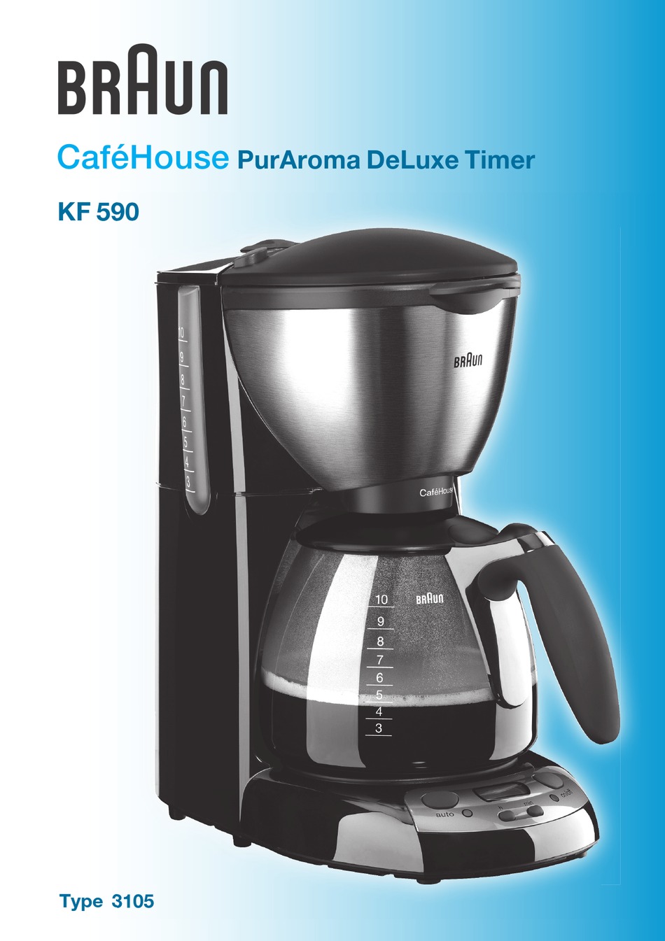 BRAUN CAFEHOUSE PURAROMA DELUXE TIMER MANUAL Pdf Download ManualsLib