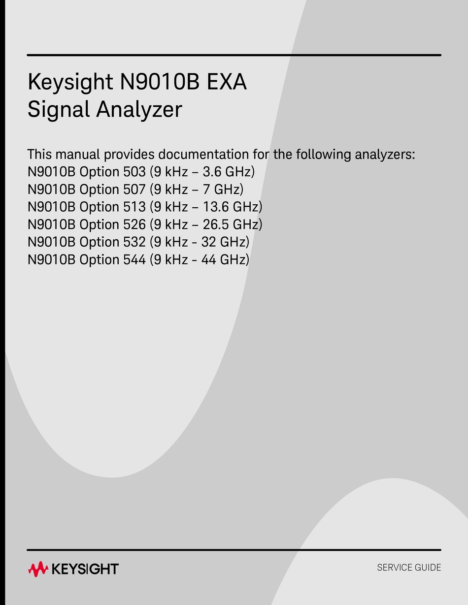 KEYSIGHT N9010B SERVICE MANUAL Pdf Download ManualsLib