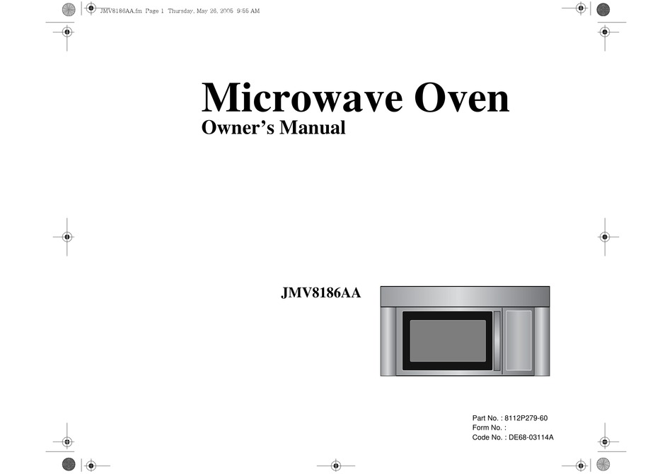 WHIRLPOOL JMV8186AA OWNER