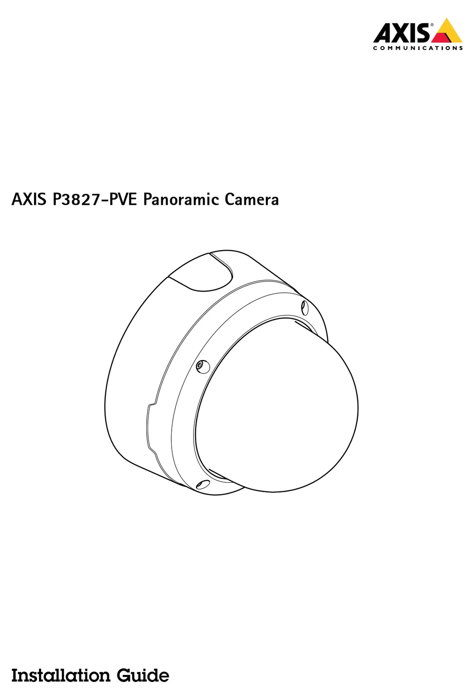 AXIS P3827PVE INSTALLATION MANUAL Pdf Download ManualsLib