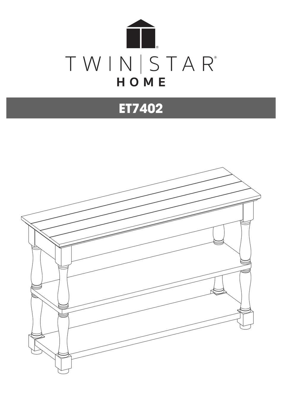 TWIN STAR HOME ET7402 ASSEMBLY INSTRUCTIONS MANUAL Pdf Download