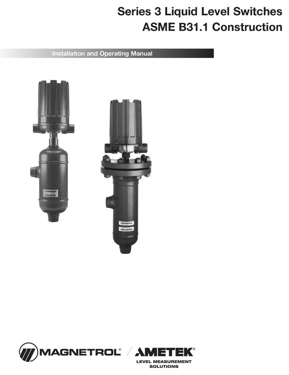 AMETEK SERIES INSTALLATION AND OPERATING MANUAL Pdf Download