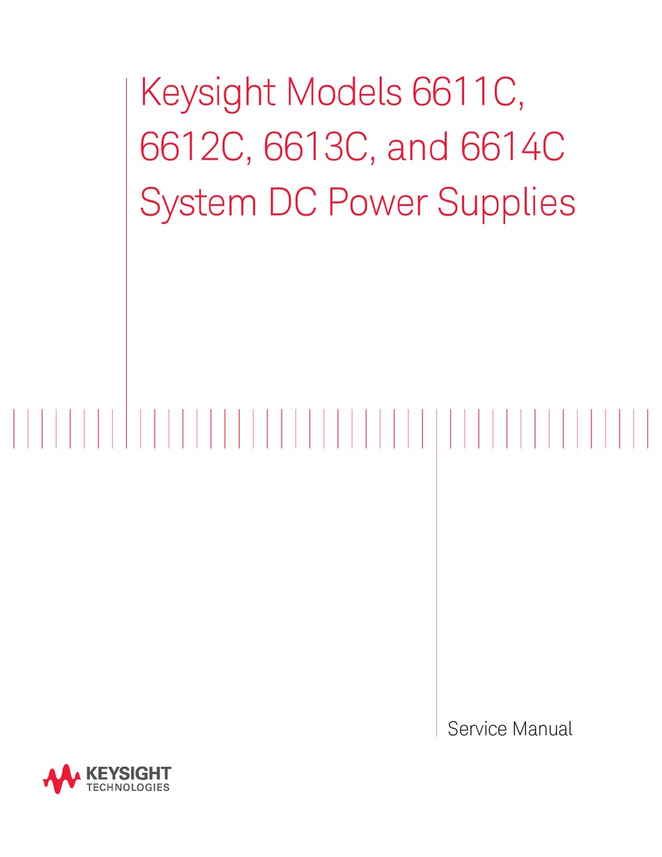 KEYSIGHT TECHNOLOGIES 6611C SERVICE MANUAL Pdf Download ManualsLib