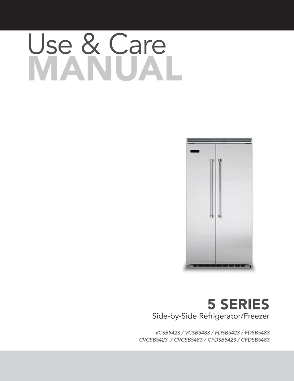 VIKING RANGE VCSB5423 USE & CARE MANUAL Pdf Download | ManualsLib