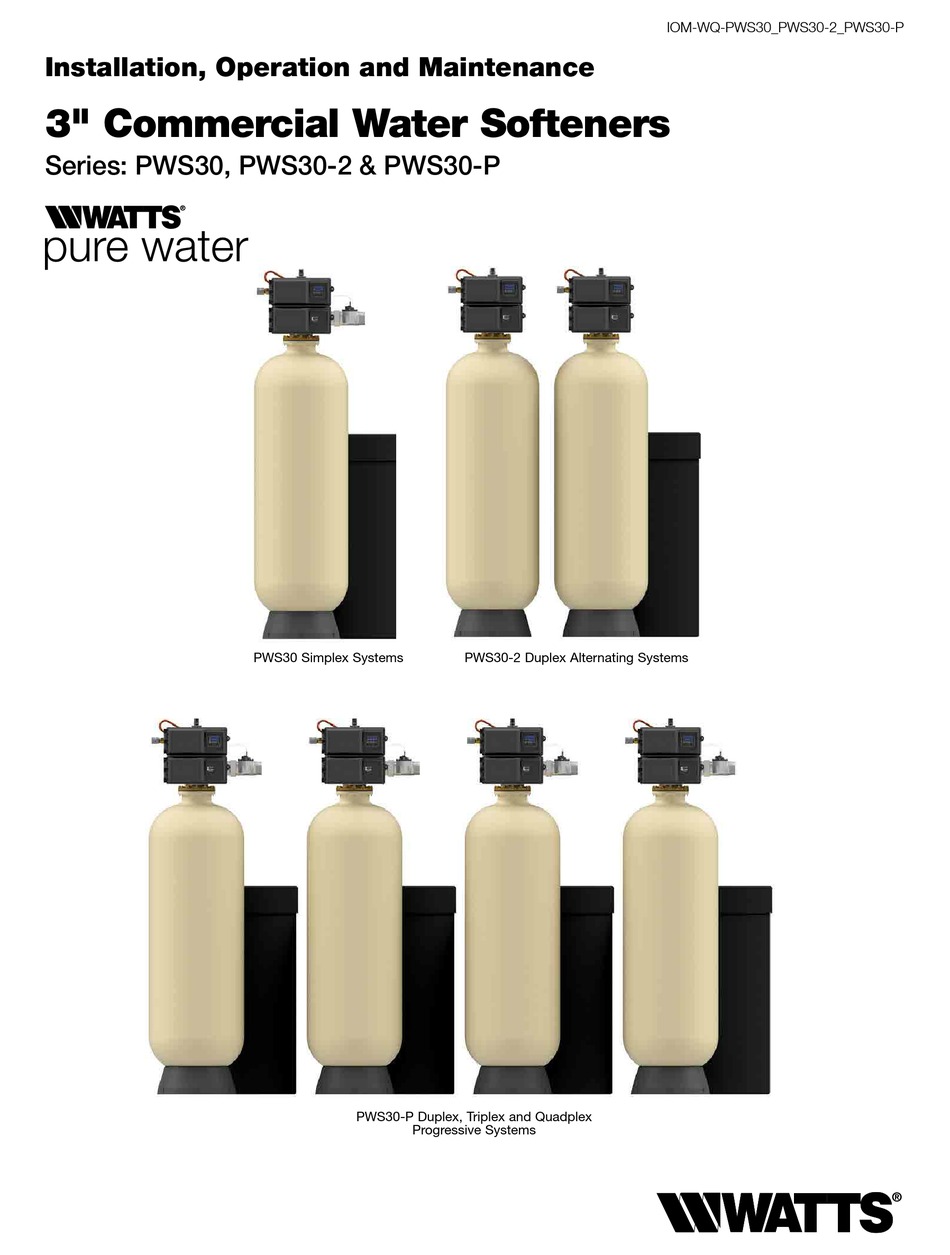 WATTS PURE WATER PWS30 INSTALLATION, OPERATION AND MAINTENANCE MANUAL Pdf Download ManualsLib
