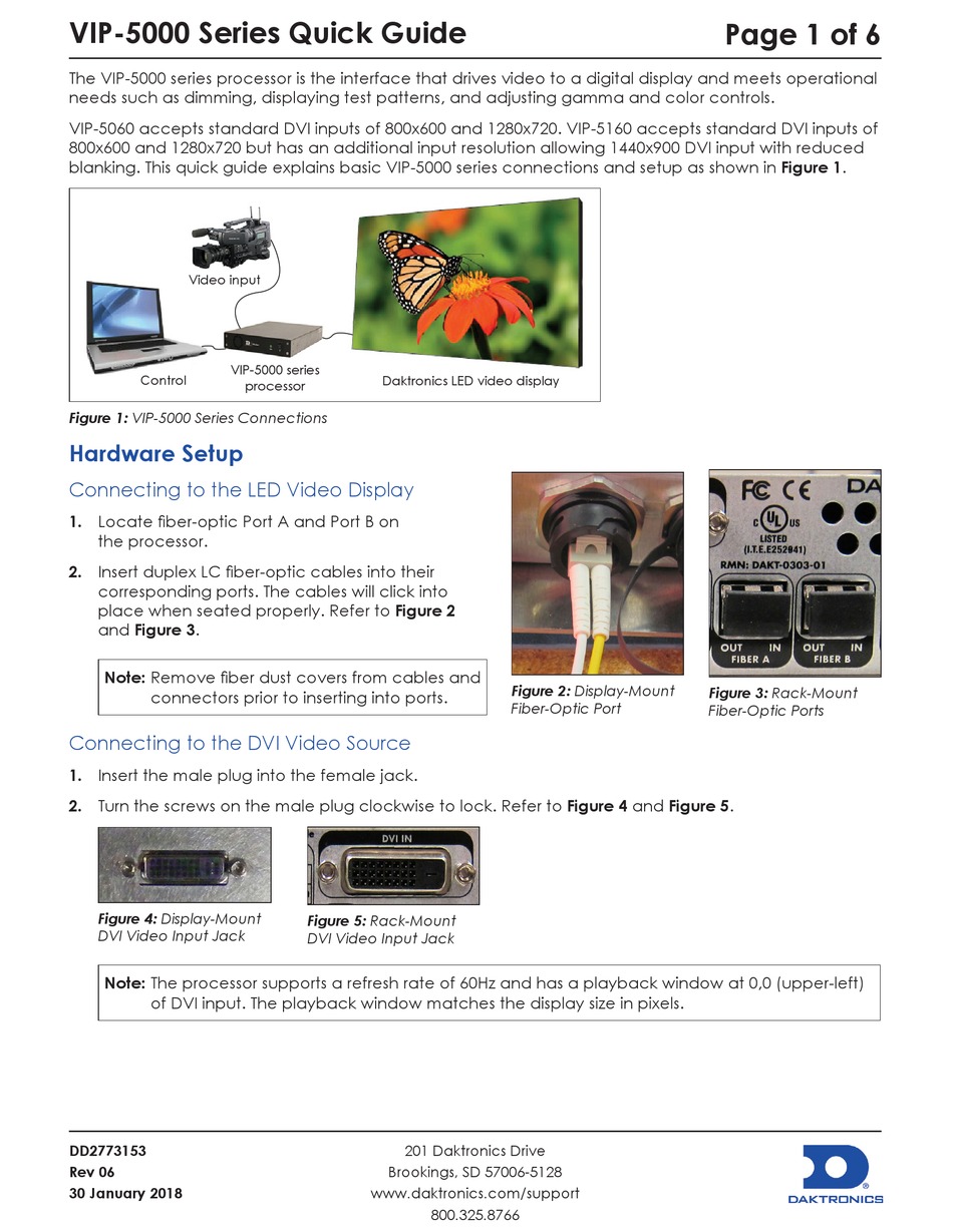 DAKTRONICS VIP5000 SERIES QUICK MANUAL Pdf Download ManualsLib