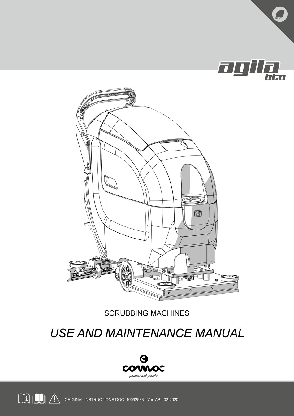 COMAC AGILA BTO USE AND MAINTENANCE MANUAL Pdf Download | ManualsLib