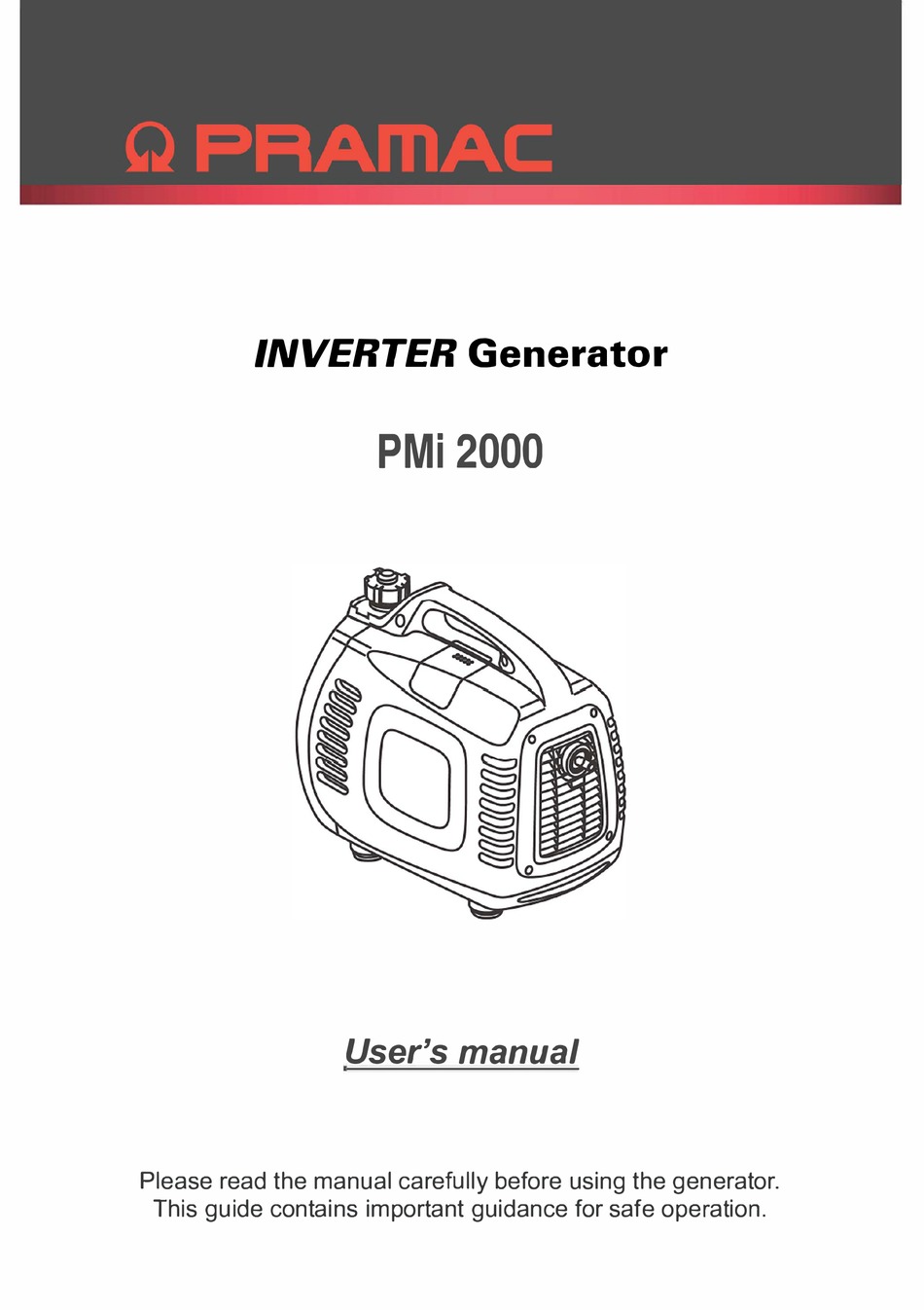 PRAMAC PMI 2000 USER MANUAL Pdf Download ManualsLib