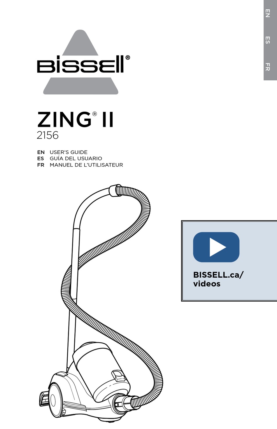 BISSELL ZING II USER MANUAL Pdf Download ManualsLib