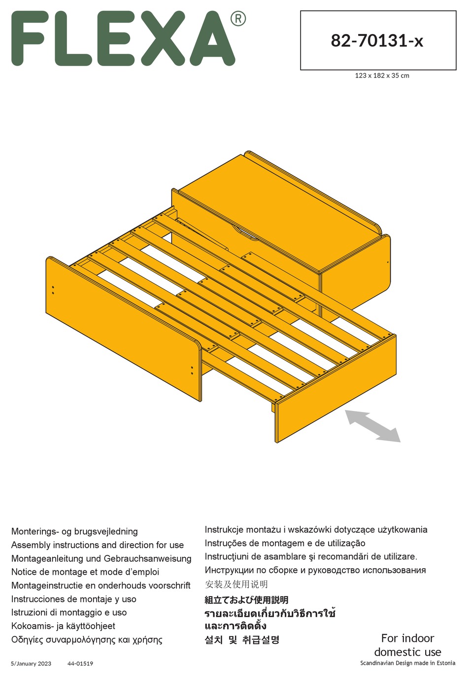 FLEXA 8270131 SERIES ASSEMBLY INSTRUCTIONS MANUAL Pdf Download
