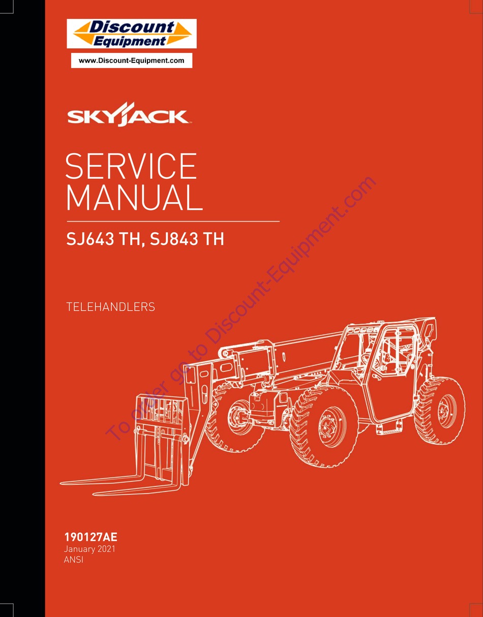 SKYJACK SJ843 TH SERVICE MANUAL Pdf Download | ManualsLib