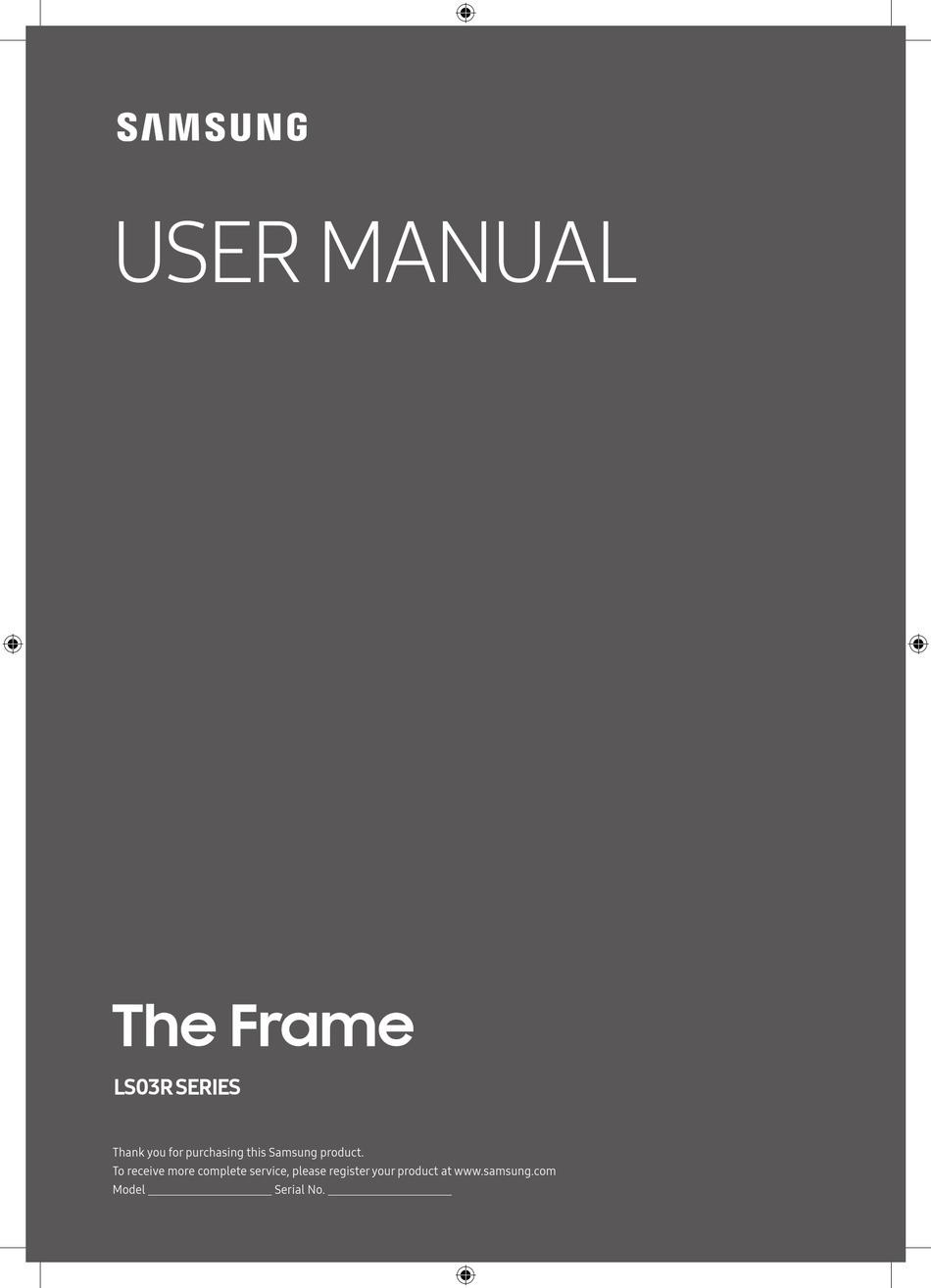 SAMSUNG THE FRAME QN55LS03R USER MANUAL Pdf Download | ManualsLib